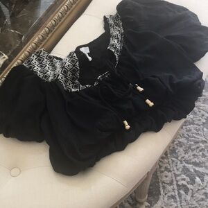 Black and White Women's Top